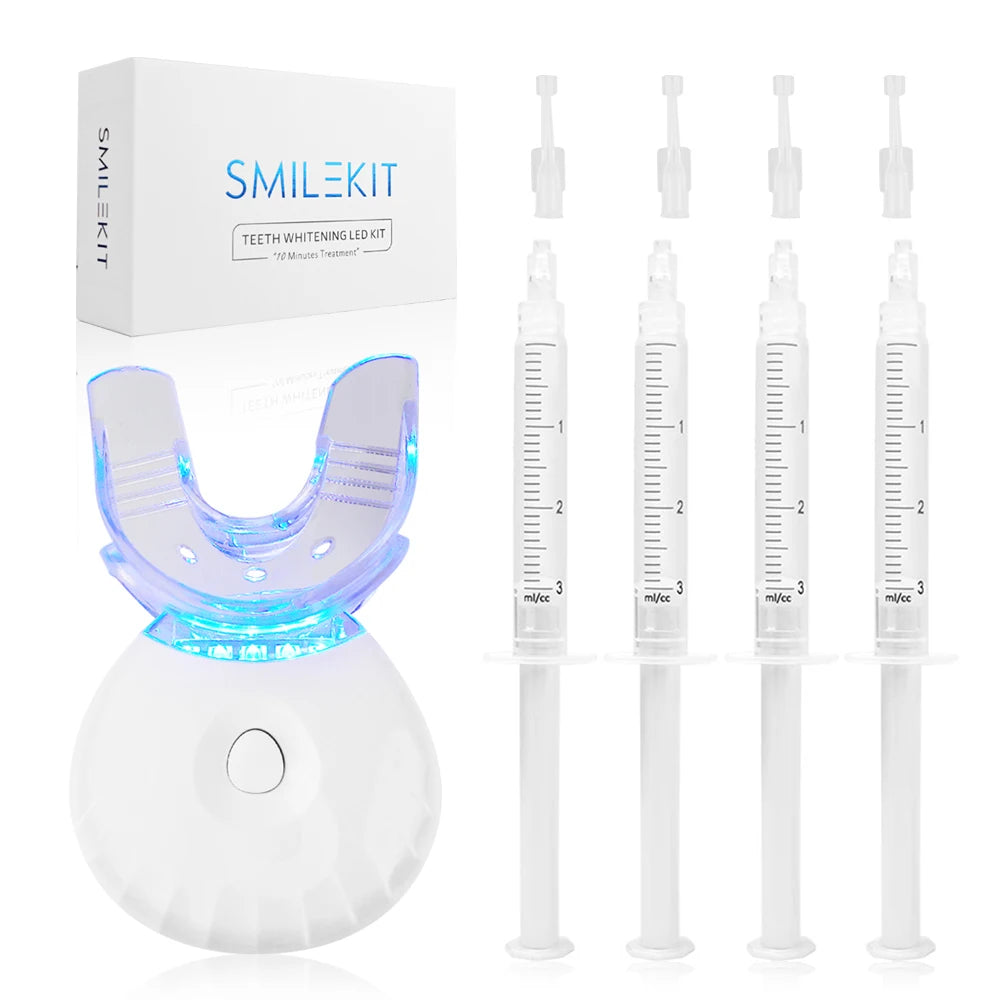 Home Use Teeth Whitening Gel LED Blue Light Teeth Whitening Kit