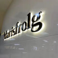 Wholesale Led Light up Letters Advertising Company Logo Metal Backlit Letters Sign in With Led Signboard