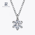Rochime 0.6ct 1.5ct S95 Silver Personalized Choker Cubic Zircon Necklace Dainty  Rhodium Plated Necklaces