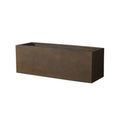 Custom Large Rectangular Metal Flower Pot Planter FiberClay Planting Pot Outdoor Pot for Garden