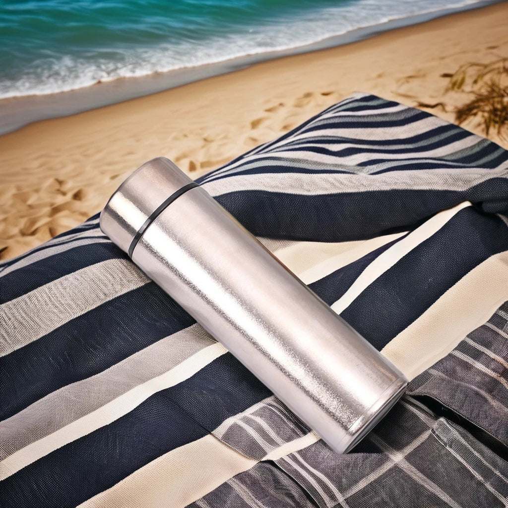 500ml Titanium Thermos Bottle with Tea Filter Double-Walled Insulated Water Bottle