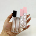 7ML Custom 100pcs Empty Wand Lip Gloss Containers Screw Cap Plastic Liquid Lipstick Packaging Private Label Screen Printed