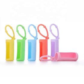 Wholesale Bulk 10ml Glass Bottle Silicone Rubber Protector Cover Sleeve for Essential Oil Roll on Roller Bottle