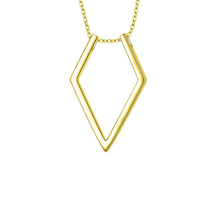 Wedding Engagement Anniversary Gift Stainless Steel Open Diamond Pendant Necklace Ring Holder Necklace for Women Girls