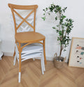 Crossback Chairs Wholesale White Dining Resin Wedding Cross Back Chairs