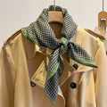 Fashion Style 68*68cm Women square Scarf Printed Cotton Viscose Scarf Luxury Houndstooth Neck Tie Small square Scarves for Women
