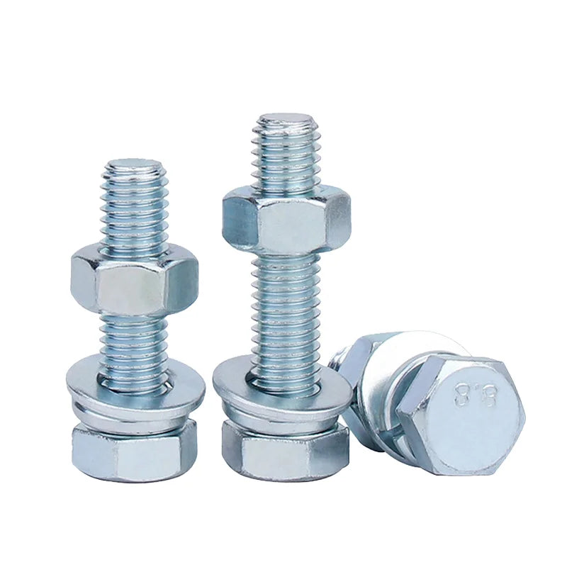 Discount for Bulk Orders Blue Zinc M6 IS Gr. 5 Carbon Steel Hex Head Bolt for Shipbuilding Industry