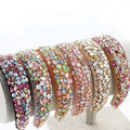 Hot Sale Luxury Bling Diamond Hairband Baroque Rhinestone Headband for Women Wholesale Fashion Jewelry Accessory
