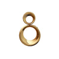 Wholesale Luxury Vintage Large Stainless Steel Drop Earrings for Women New Style Gold Plated Gourd Stud Jewelry