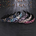 Retro Simple Butterfly Shape Headband for Women Non-slip Border Rhinestone Crystal Girl Fancy Headband Hair Accessories