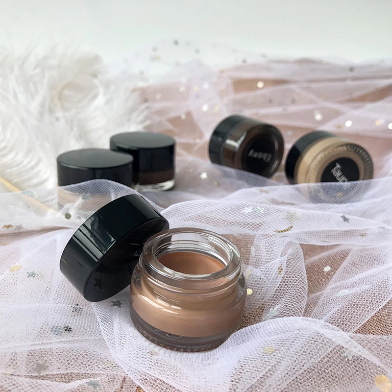 Good Quality Organic Eyebrow Pomade Custom logo Brown Brow Gel Pomade Cream Long Lasting Waterproof