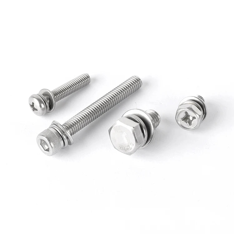 Exterior Infrastructure 304 Stainless Steel Hex Bolt Kit with Nut and Washer Fence Gate and Public Lighting Installation System