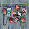 Fashion Jewelry Gift Ocean Wave Badge Whale Nurse Soft Enamel Pin Custom Organ Heart Brooches Bag Clothes Lapel Metal