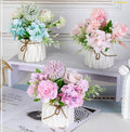 S02198 Wholesale Simulation  Artificial Flower with Pot Table Flower Potted Chrysanthemum Flower Bouquet Wedding Table Dec