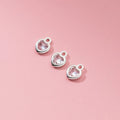 Dainty Heart Charm Pendant 925 Sterling Silver Droplet Shape Zircon Charm Pendant for Bracelet Necklace Making Accessories