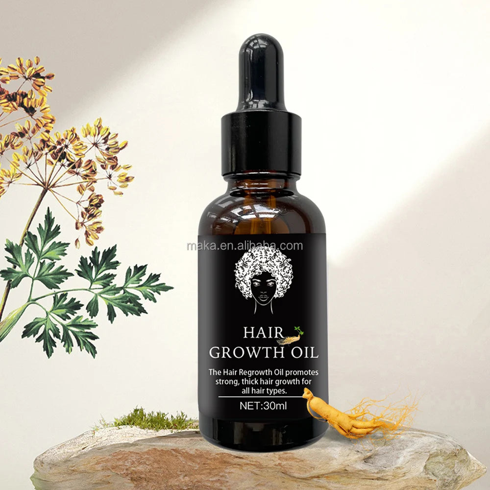 Ready to Ship 100%  Natural Ingredients Hair Growth Oil for All Hair Types Ginger Oil