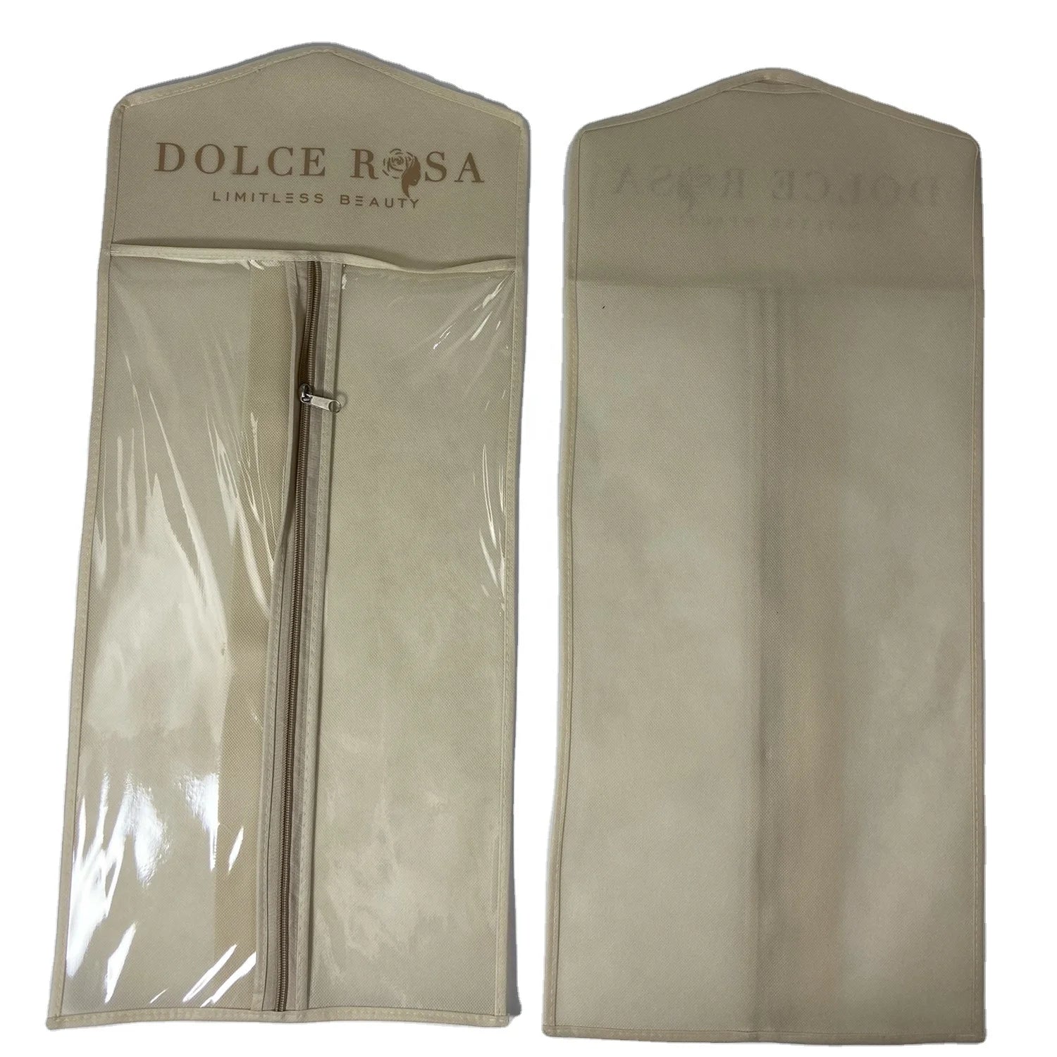 Beige Color Hair Extension Bag(cover Sew Together) Cream Wig Storage Bag