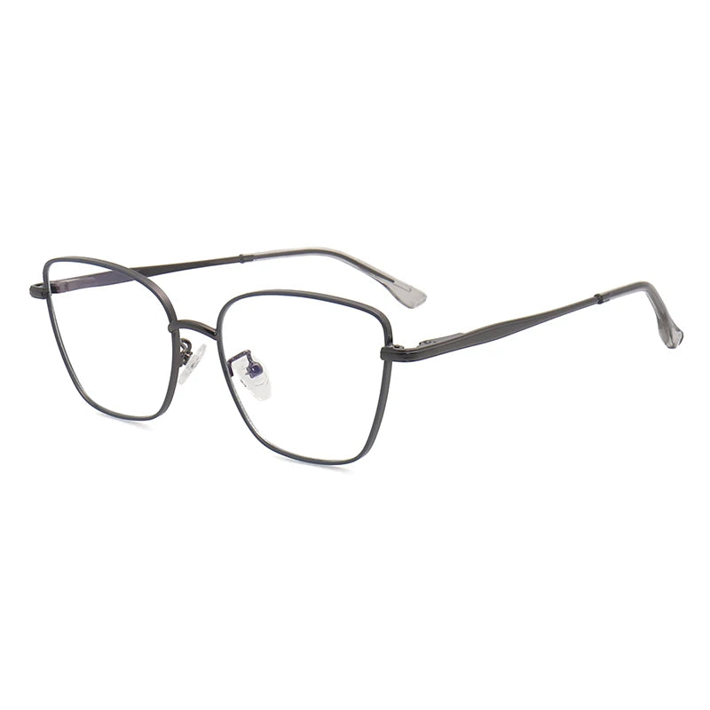Trendy Cat Eye Eyewear Metal Frames Spectacle Anti Blue Light Optical Frame