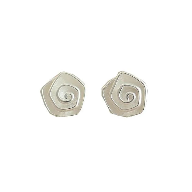 REETI 925 Sterling Silver Rose Stud Earrings for Women Elegant Wedding Jewelry