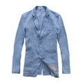Summer Breathable and Sweat-absorbent High Quality Men's Casual Loose Linen Suit Blazer Men