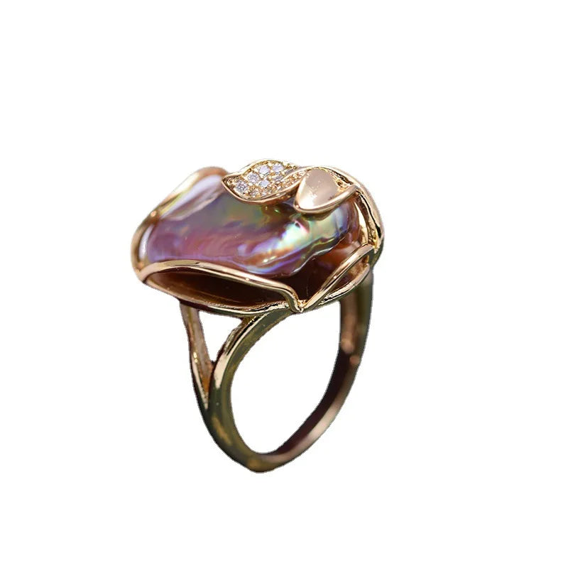 Fine Jewelry Rings Stone Wedding Rings 18K Gold Platinum Baroque Pearl Stainless Steel Fashion Jewelry Rings for Girls