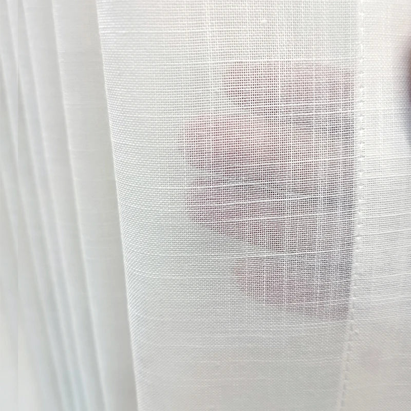 Curtains Factory Custom Luxury Modern Curtains & Drapes Sheer Voile Transparent Window Curtains for Home Living Room and Hotels