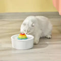 Large 1.6L Rainbow Ceramic Pet Water Fountain with Silent Water Pump Premium Luxury Pet Products for Living Room