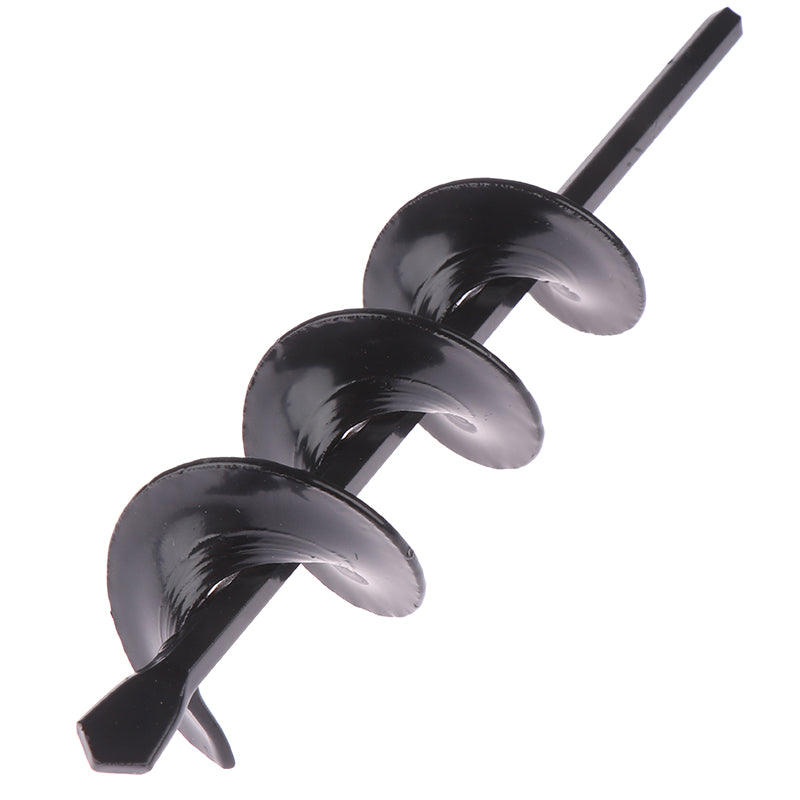 Garden Auger Spiral Drill Bit Flower Planter Bulb Shaft Drill Auger Yard Gardening Bedding Planting Hole Digger Center Drills