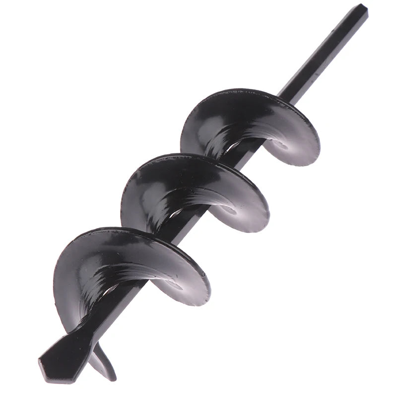 Garden Auger Spiral Drill Bit Flower Planter Bulb Shaft Drill Auger Yard Gardening Bedding Planting Hole Digger Center Drills