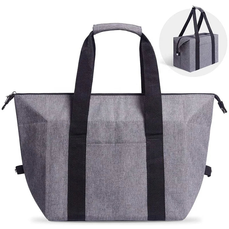 Manufacturer's New Fold Large Capacity Outdoor Portable Insulated Cooler Lunch Bag