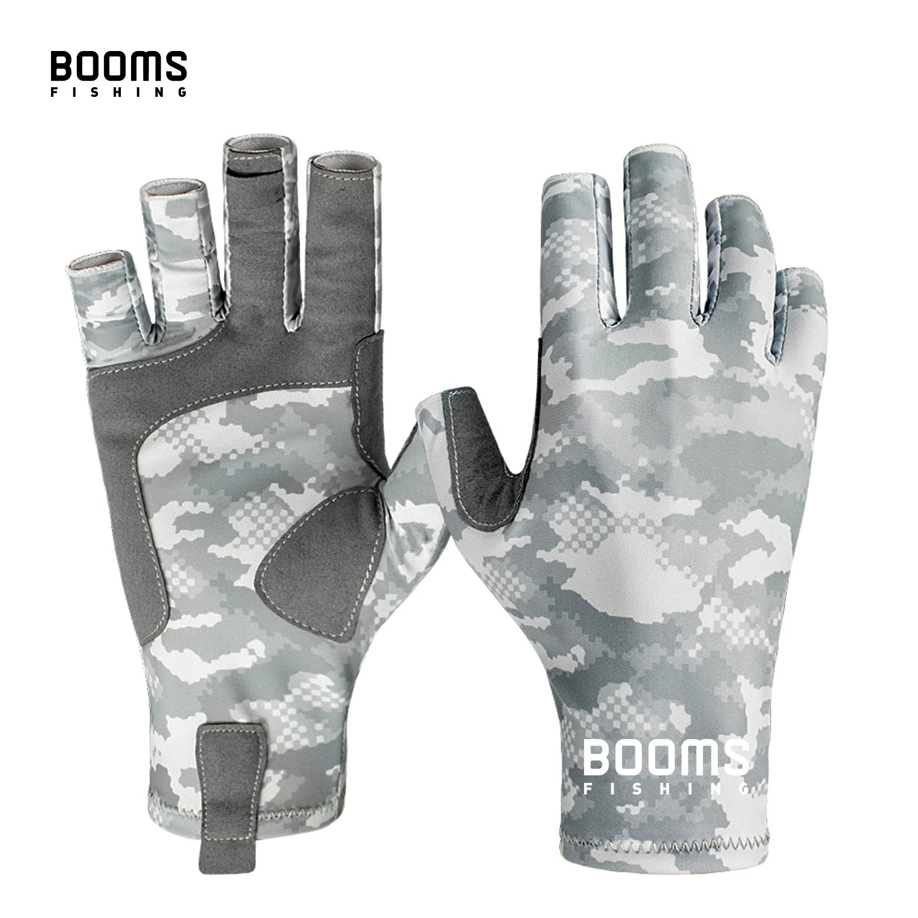 Booms Fishing Gloves FG2 Professional Outdoor Uv protection Fingerless Sun Fishing Gloves