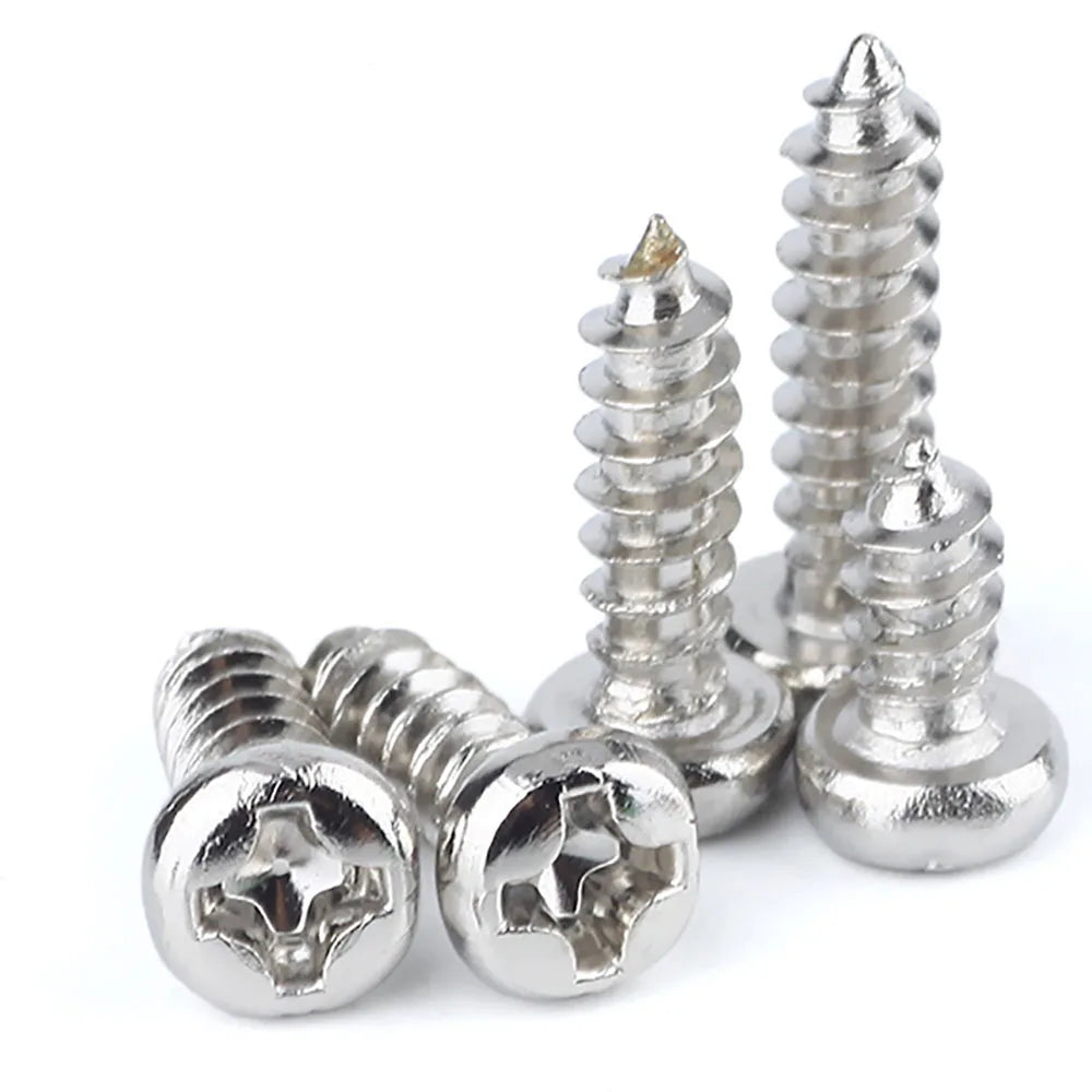 Pan Head Self-tapping Electronic Screw Nickel Plated Micro Cross Recess Metal Plus Hard Small Screw PA Screw MegaBDM