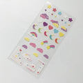 Custom Glitter Vinyl Pvc Star Sticker Sheet With Clear Background
