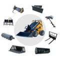 CE EPA Construction Agricultural Machinery Hydraulic Compact Small Wheel Skid Steer Loader Track for Sale