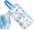Handheld Large Capacity Makeup Bag Women's Beach Travel Bag Waterproof Zipper Closure PVC Transparent Gift Bag with Print