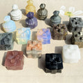 Wholesale Natural Quartz Gift Box Carving Various Crystal Gemstone Christmas Tree for Christmas Gift