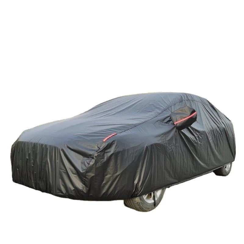 WOQI Premium Waterproof All-Weather UV Sun Protection Snow Car Cover with PEVA & PP Cotton Sports Design