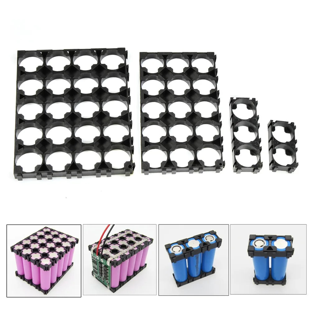 18650 ABS Plastic Battery Pack Holder 18650 Lithium Cell Bracket for Lithium Cells Battery Accessories