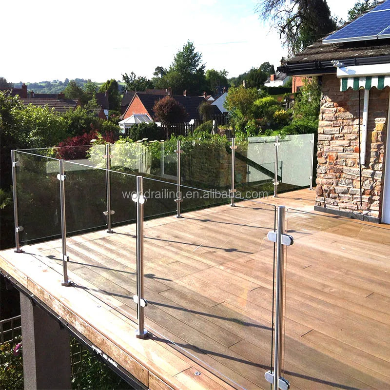 YL Factory Price Stainless Balcony Stair Glass Railing Post