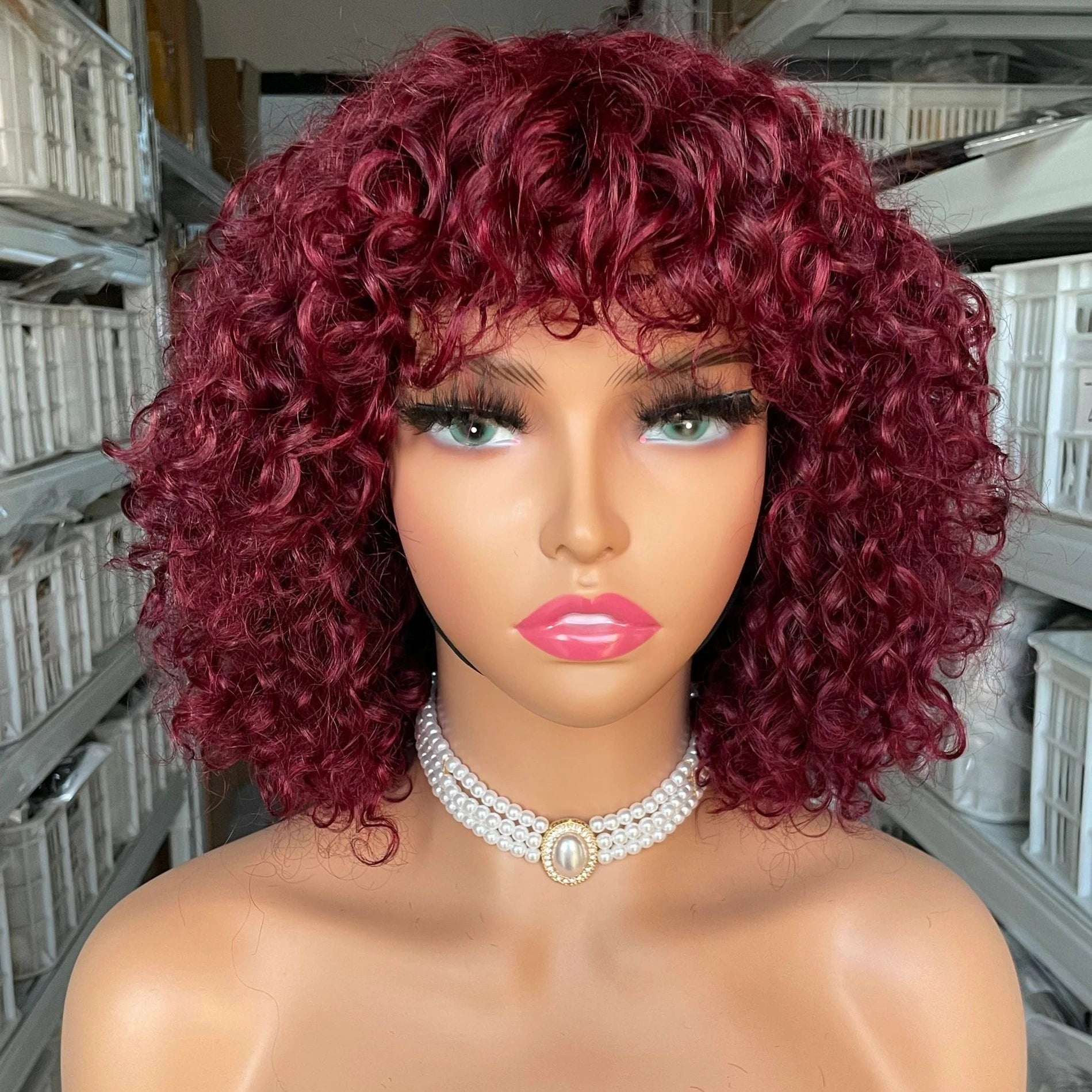 Mayqueen Vendor Hot Sale Full Machine Made for Black Women Wholesale Brazilian Virgin Hair Transparent Lace Front Human Hair Wig