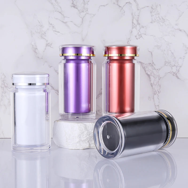 120 ML White Custom Plastic Jars InStock Tailored Direct From Manufacturer Food Cream Lids