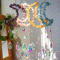 Hot Sale Natural Moon Amethyst Chips Gravel Suncatche Crystal Wind Chimes Sun Catcher