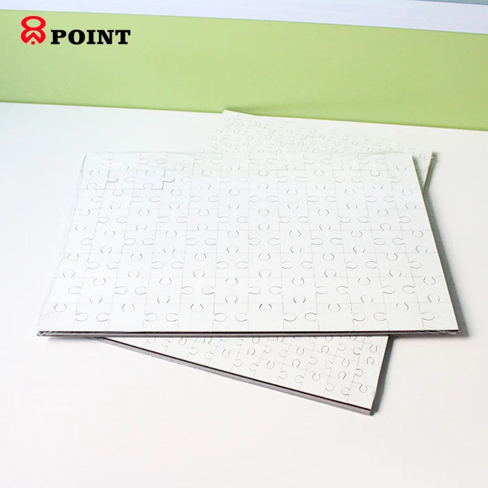 96 Pcs Custom Sublimation MDF Wooden Jigsaw Puzzles for Adult