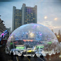 500 People Luxury Transparent Geodesic Big Steel Event Dome Party Tent