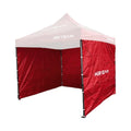 Red Steel Gazebo Side Wall Kit for Easy Assembly Wooden Pergola and Arbour for Backyard Garden Balcony for Parties