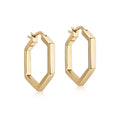 Gemnel 925 Sterling Silver Popular Mini Hexagon Hoop Earring 2023