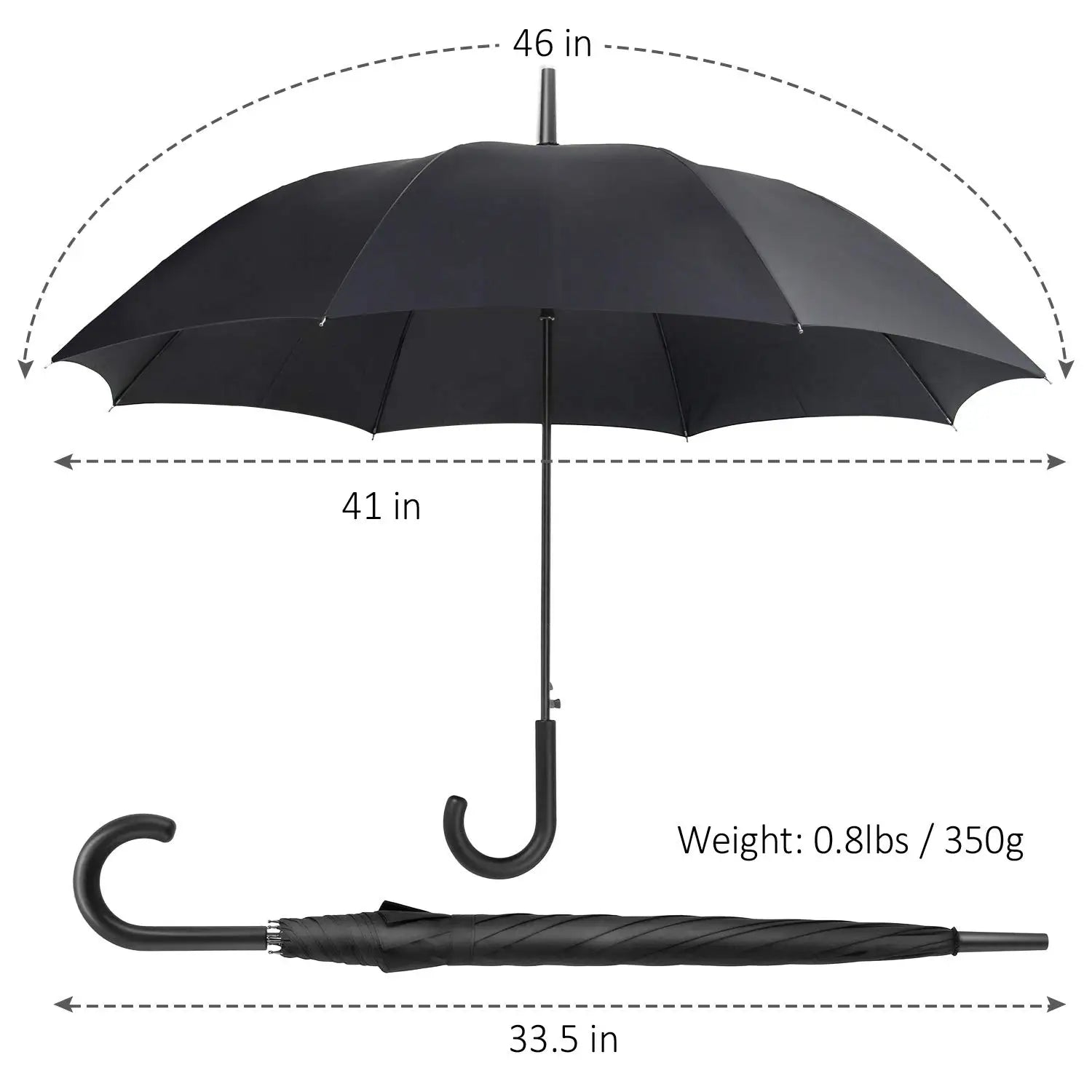 Wholesale Cheaper 23" Blank Black Advertising Umbrella Bike Umbrella Motorcycle