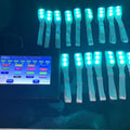 USB Rechargeable RGB LED Wristbands with Remote Control RFID Access Bracelets for Concerts Graduation & Valentine's Day