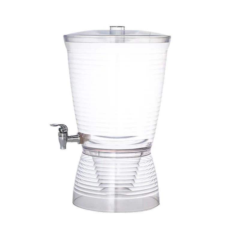10L 2.5 Gallon Modern Acrylic Juice & Water Beverage Dispenser with Lid Clear Spigot for Party Use