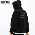 High Quality 400gsm Pullover Sweatshirt for Men Custom Logo Hoodie with Oversized Drop Shoulder Winter Print Blank Fleece Hoodie